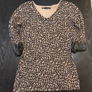 3 Quarter Sleeve Cheetah Shirt